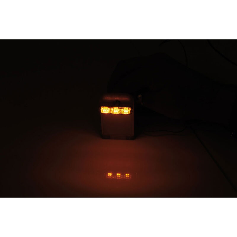 Kierunkowskazy motocyklowe Highsider Smart Shorty 2 Pro Module 3w1 dymno-szare