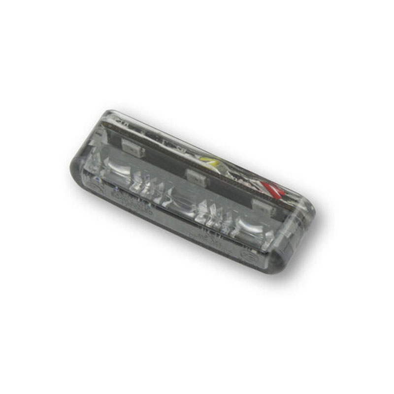 Tylna lampa motocyklowa Highsider Smart Shorty 2 Pro, szaro-dymna