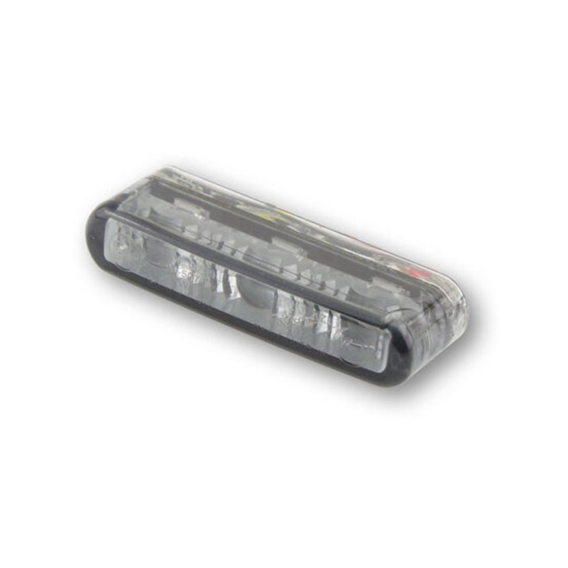 Tylna lampa motocyklowa Highsider Smart Shorty 2 Pro, szaro-dymna