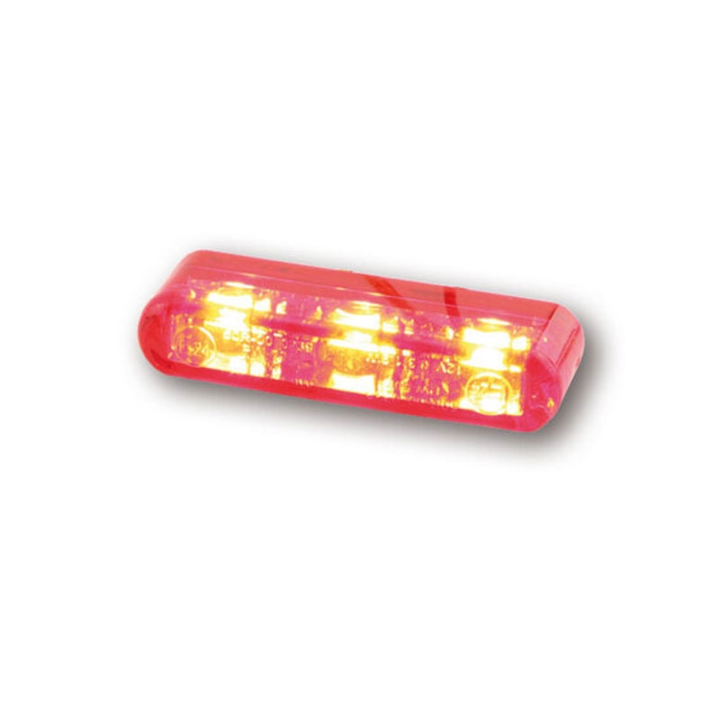 Tylna lampa motocyklowa Highsider Smart Shorty 2 Pro czerwona
