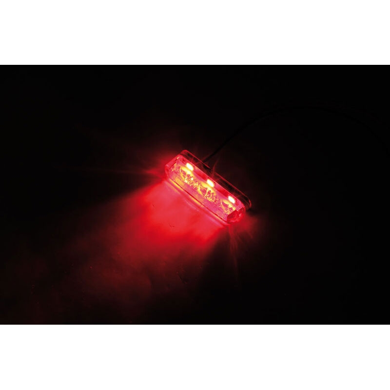Tylna lampa motocyklowa Highsider Smart Shorty 2 Pro czerwona