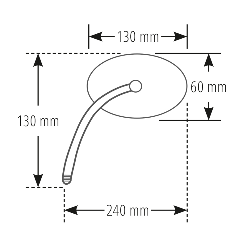 Lusterko wsteczne Highsider Smart Luca lewe/prawe czarne