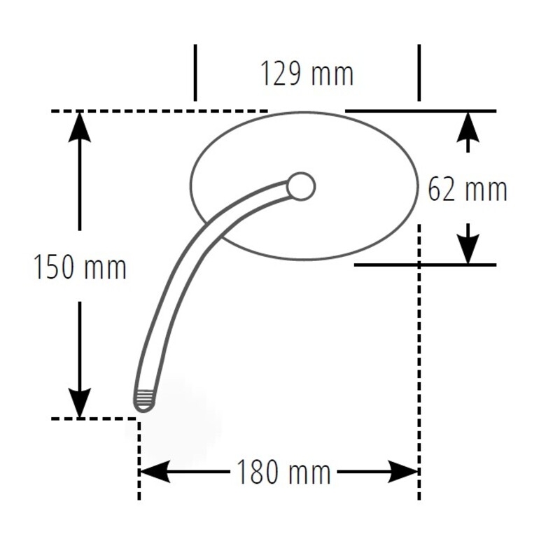 Lusterko wsteczne Highsider Smart Agila lewe/prawe chrom