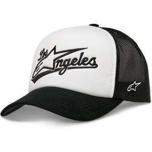 Czapka z daszkiem Alpinestars Los Angeles Foam Trucker Hat biało-czarna