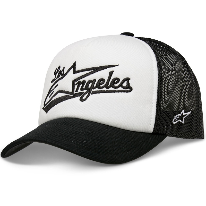 Czapka z daszkiem Alpinestars Los Angeles Foam Trucker Hat biało-czarna