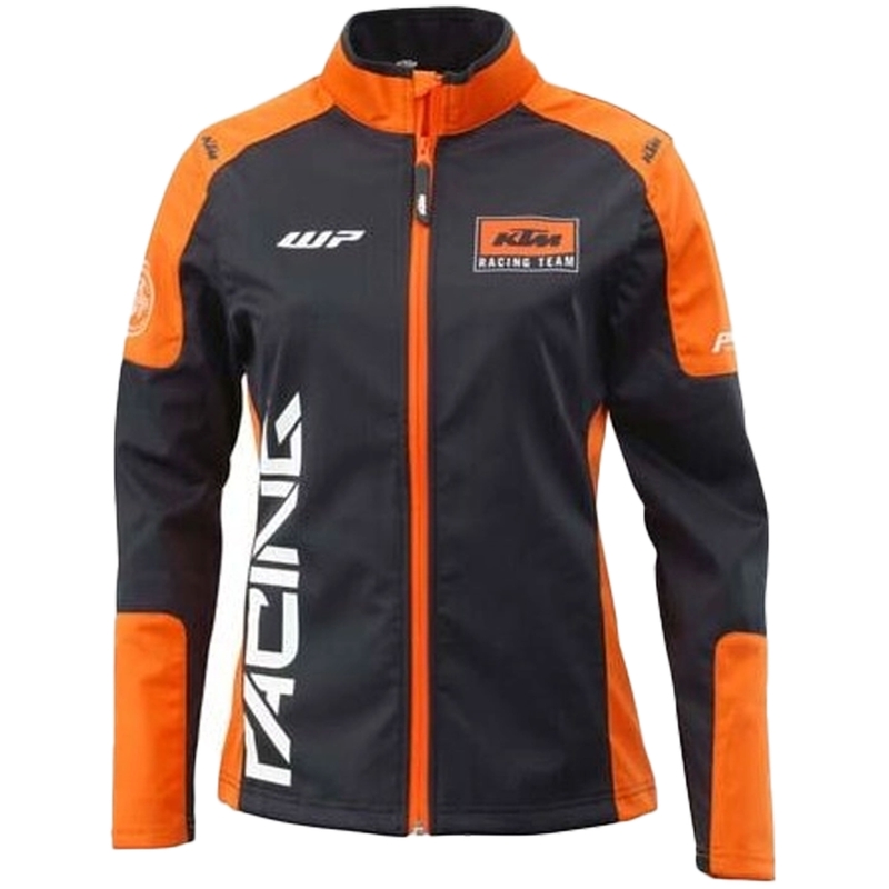 Damska kurtka softshell KTM Team czarno-pomarańczowa
