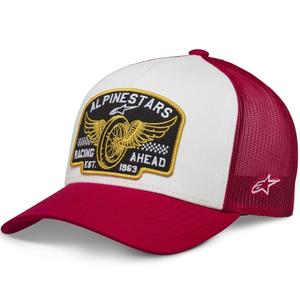 Czapka Alpinestars Heritage Patcher biało-czerwona