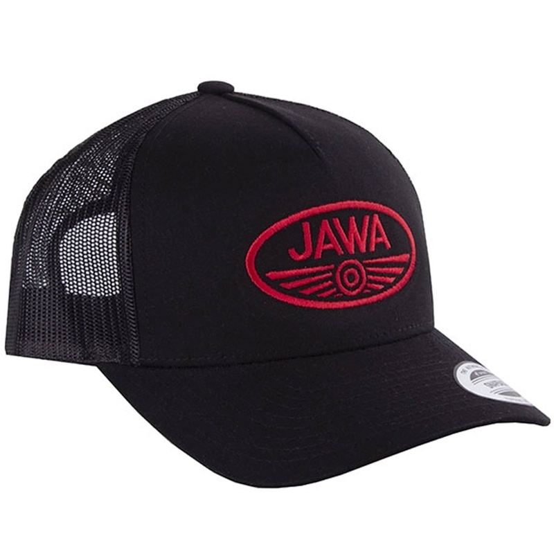 Kšiltovka JAWA černá síťovaná