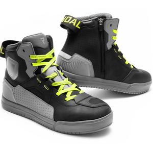Buty motocyklowe Rebelhorn Vandal II czarno-szaro-fluo żółte