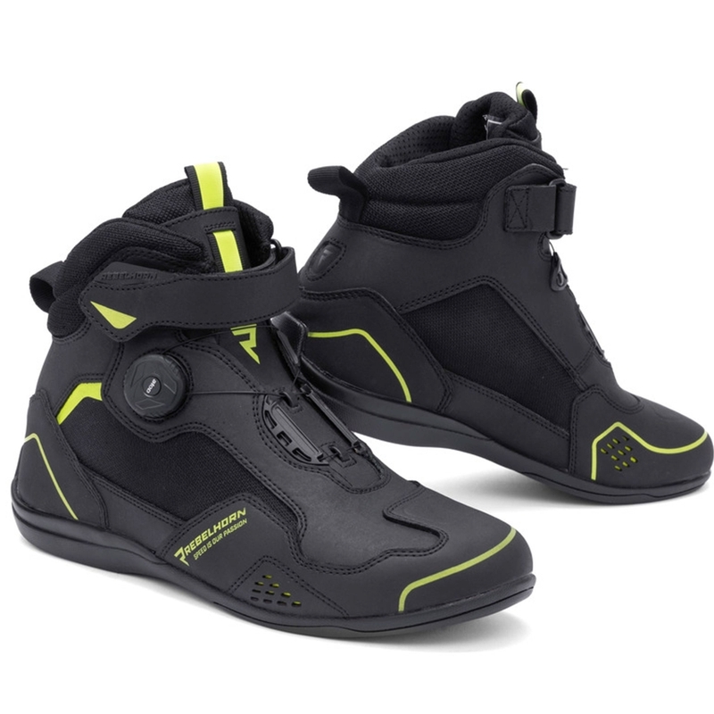 Buty motocyklowe Rebelhorn Spark II czarno-fluo żółte