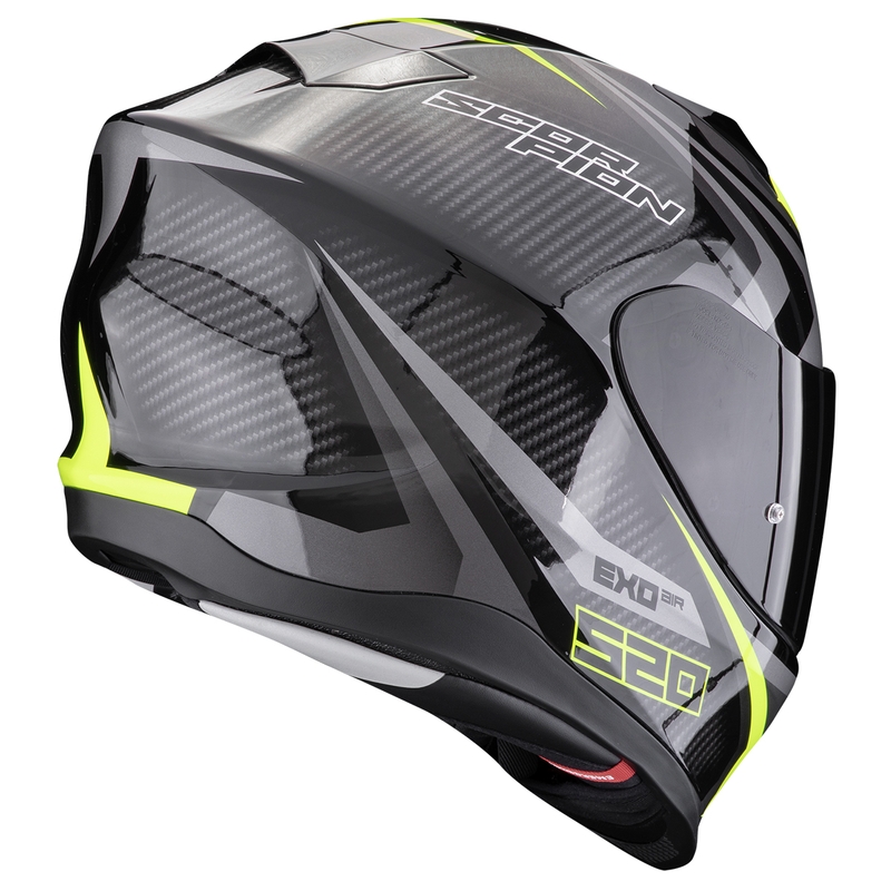 Kask motocyklowy integralny Scorpion EXO-520 EVO AIR TERRA czarno-srebrno-fluo-żółty wyprzedaż