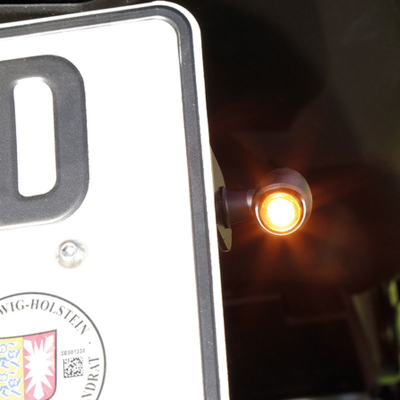 Wskaźniki LED Highsider Nova LED Indicator matowo-czarne 2 szt.