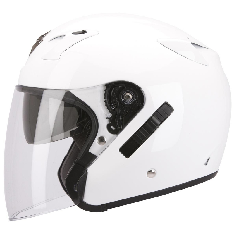 Otwarty kask motocyklowy Scorpion EXO-220 biały wyprzedaż