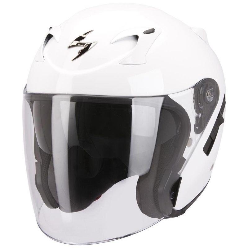 Otwarty kask motocyklowy Scorpion EXO-220 biały wyprzedaż