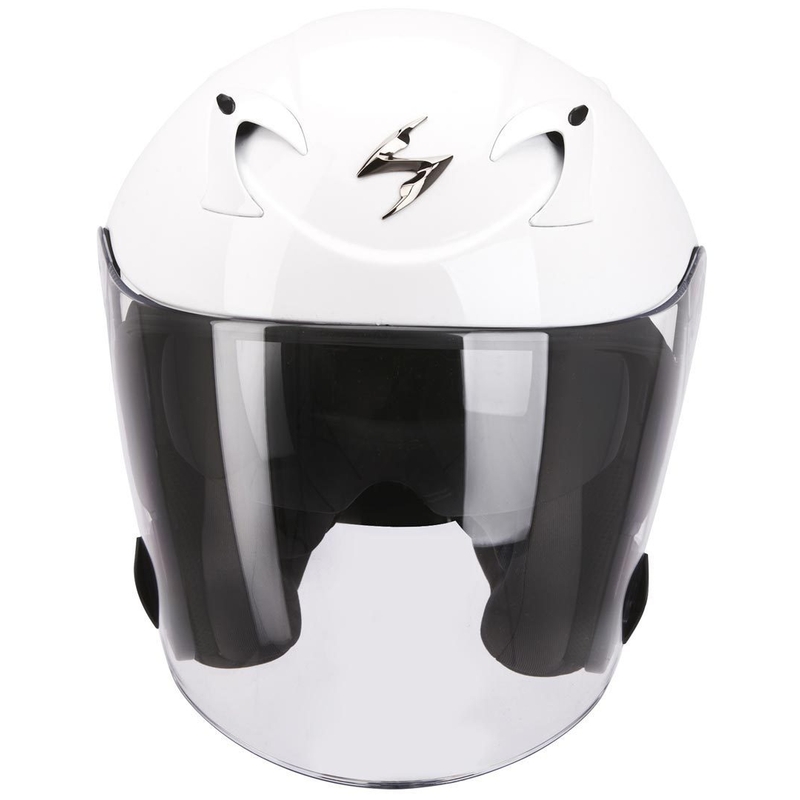 Otwarty kask motocyklowy Scorpion EXO-220 biały wyprzedaż