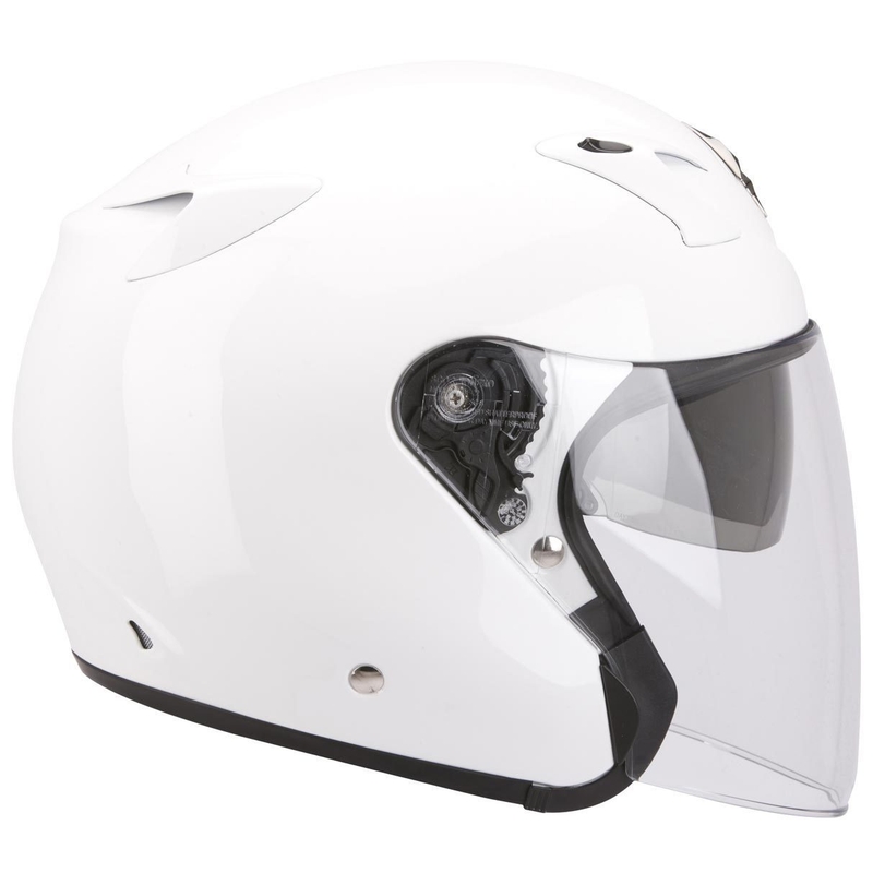 Otwarty kask motocyklowy Scorpion EXO-220 biały wyprzedaż