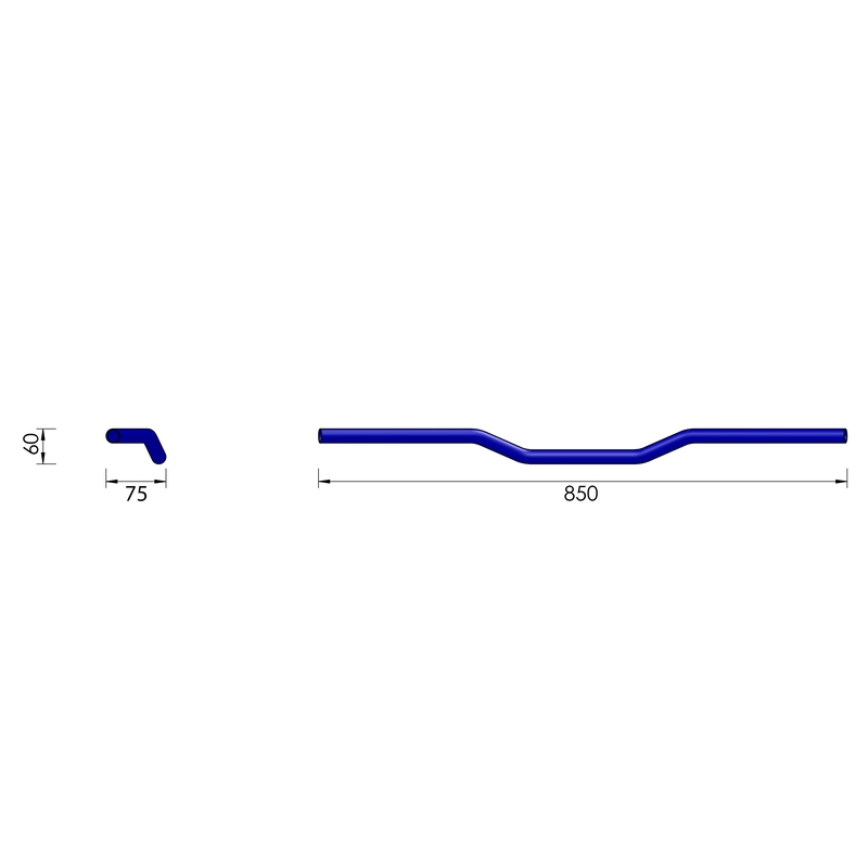 Kierownica motocyklowa Highsider Pro Street Bar L00 25,4 mm czarna