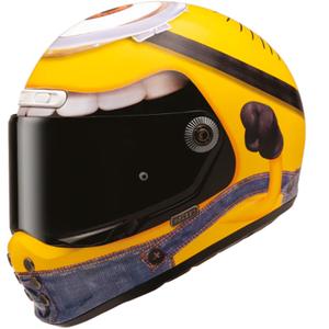 Kask motocyklowy integralny HJC V10 Stuart Minions MC3 żółto-niebieski
