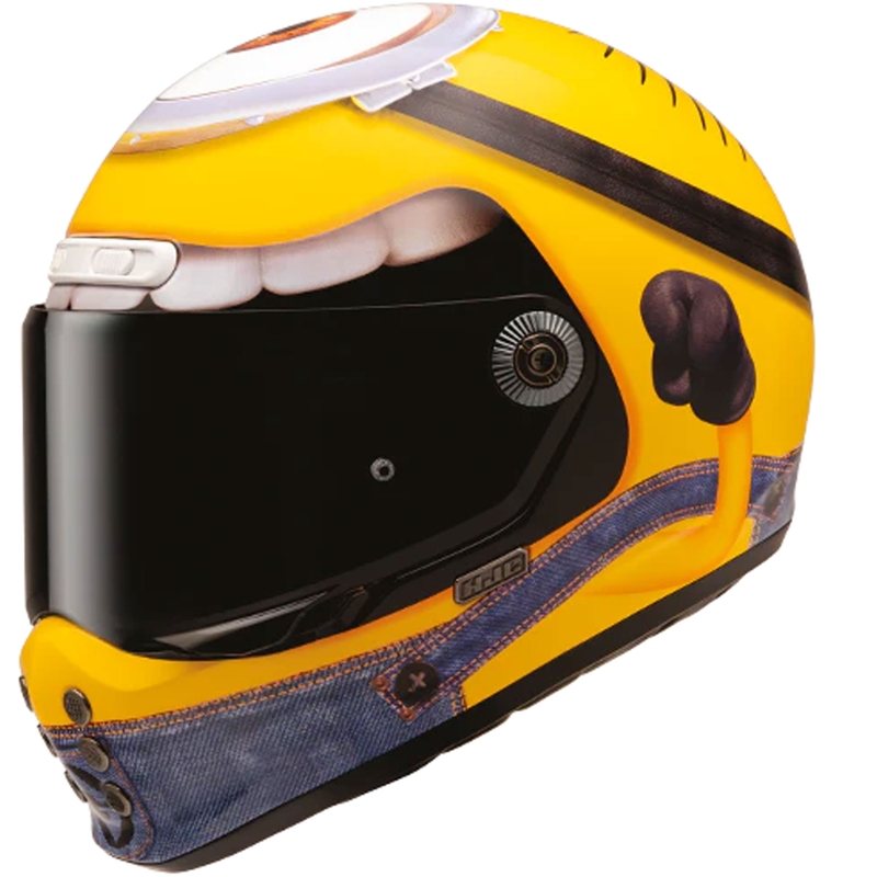 Kask motocyklowy integralny HJC V10 Stuart Minions MC3 żółto-niebieski