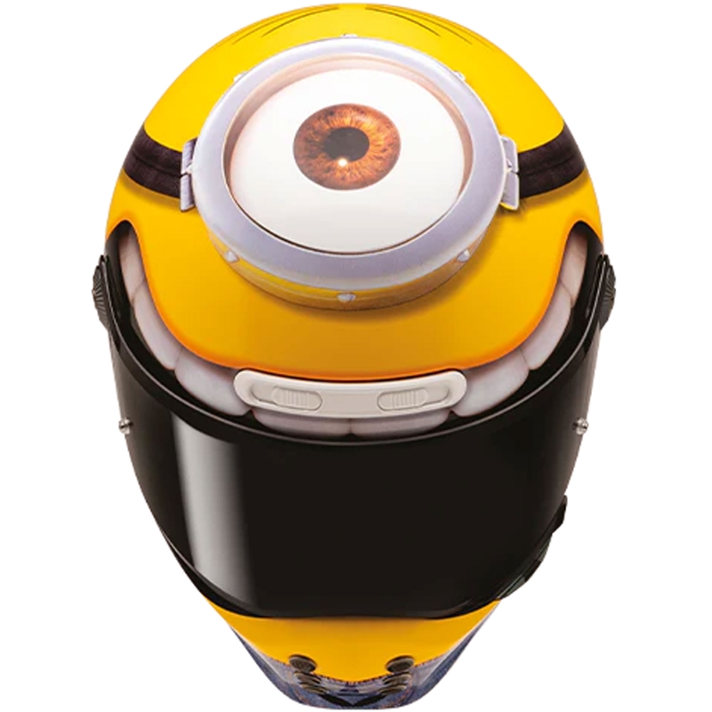 Kask motocyklowy integralny HJC V10 Stuart Minions MC3 żółto-niebieski