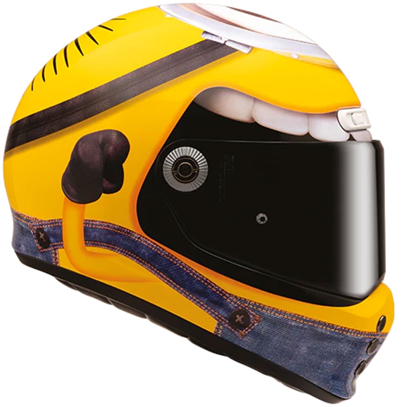 Kask motocyklowy integralny HJC V10 Stuart Minions MC3 żółto-niebieski