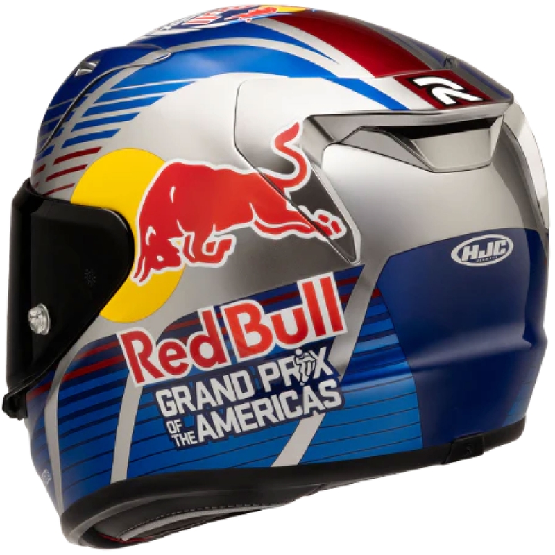 Kask motocyklowy integralny HJC RPHA 12 Red Bull Austin GP II MC21 niebiesko-szary