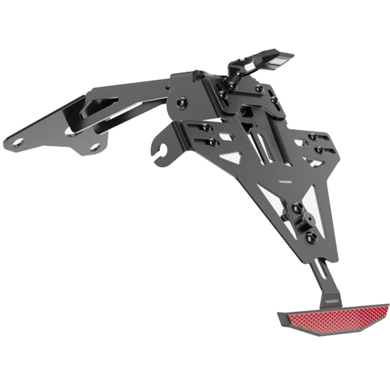 Uchwyt na tablicę rejestracyjną z oświetleniem Highsider Akron RS PRO Aprilia czarny
