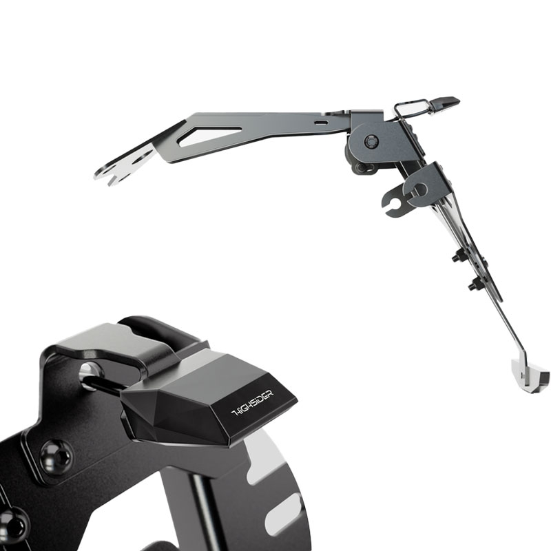 Uchwyt na tablicę rejestracyjną z oświetleniem Highsider Akron RS PRO Aprilia czarny