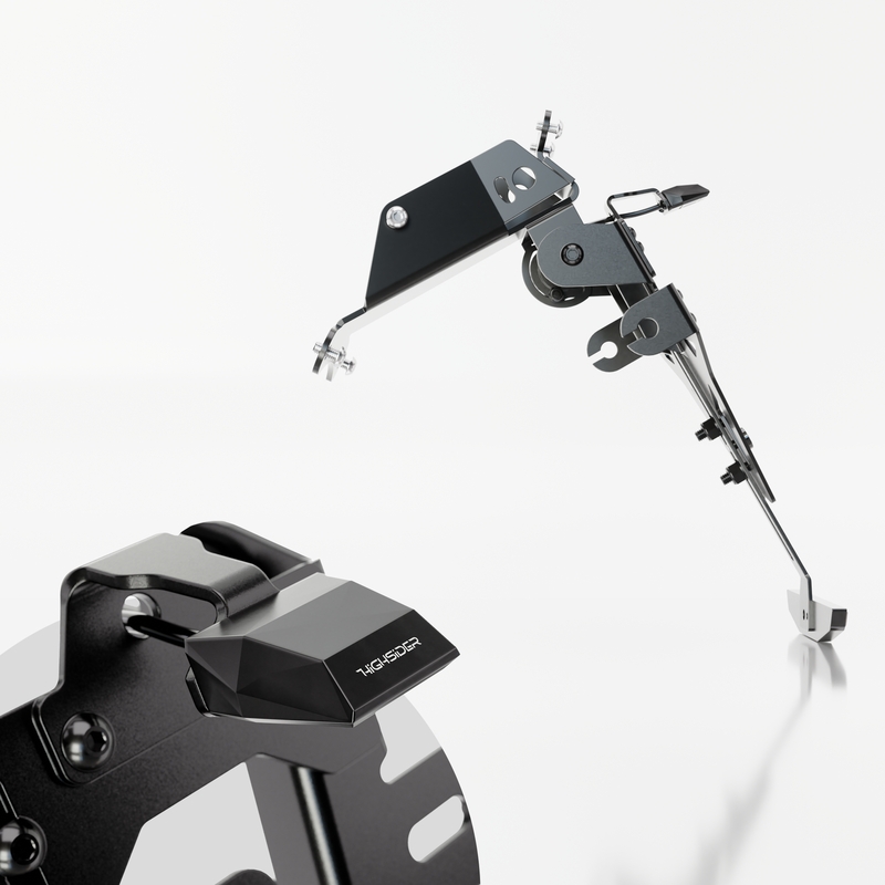 Uchwyt na tablicę rejestracyjną z podświetleniem Highsider Akron RS PRO HUSQVARNA 701 czarny