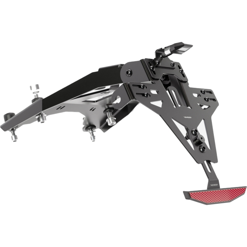 Uchwyt na tablicę rejestracyjną z podświetleniem Highsider Akron RS PRO HUSQVARNA 401 czarny