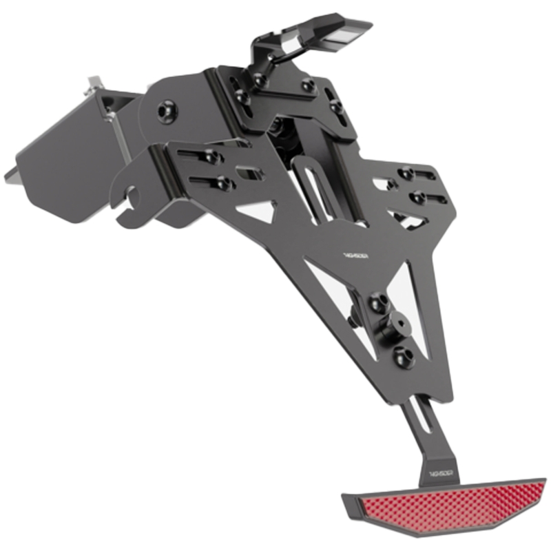 Uchwyt tablicy rejestracyjnej z podświetleniem Highsider Akron RS PRO Kawasaki ER-6 F,N czarny