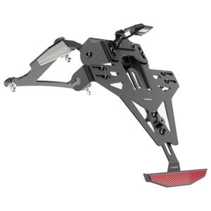 Uchwyt na tablicę rejestracyjną z oświetleniem Highsider Akron RS PRO Kawasaki Z750, Z1000 czarny