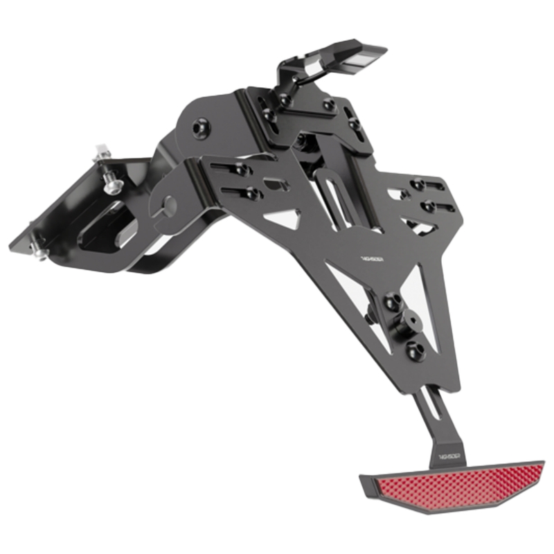 Uchwyt na tablicę rejestracyjną z oświetleniem Highsider Akron RS PRO Kawasaki Z650, Ninja 650 czarny