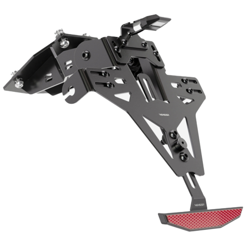 Uchwyt tablicy rejestracyjnej z podświetleniem Highsider Akron RS PRO Kawasaki ZX-6R czarny