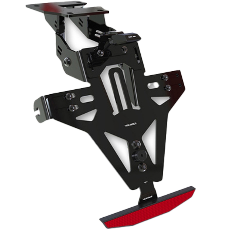 Uchwyt na tablicę rejestracyjną z podświetleniem Highsider Akron RS PRO Yamaha YFZ-R1, R6 czarny