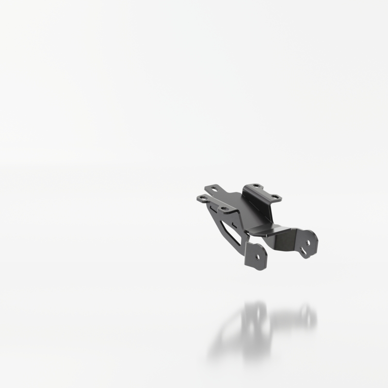 Uchwyt tablicy rejestracyjnej z podświetleniem Highsider Akron RS PRO Yamaha MT-07 czarny