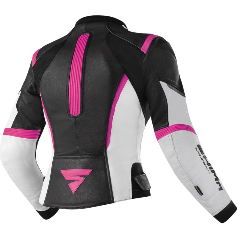 Damska kurtka motocyklowa Shima Miura 2.0 czarno-biało-różowa