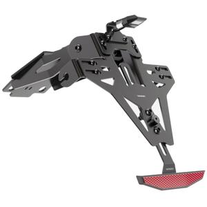 Uchwyt tablicy rejestracyjnej z podświetleniem Highsider Akron RS PRO Yamaha YZF-R3 (ABS) czarny