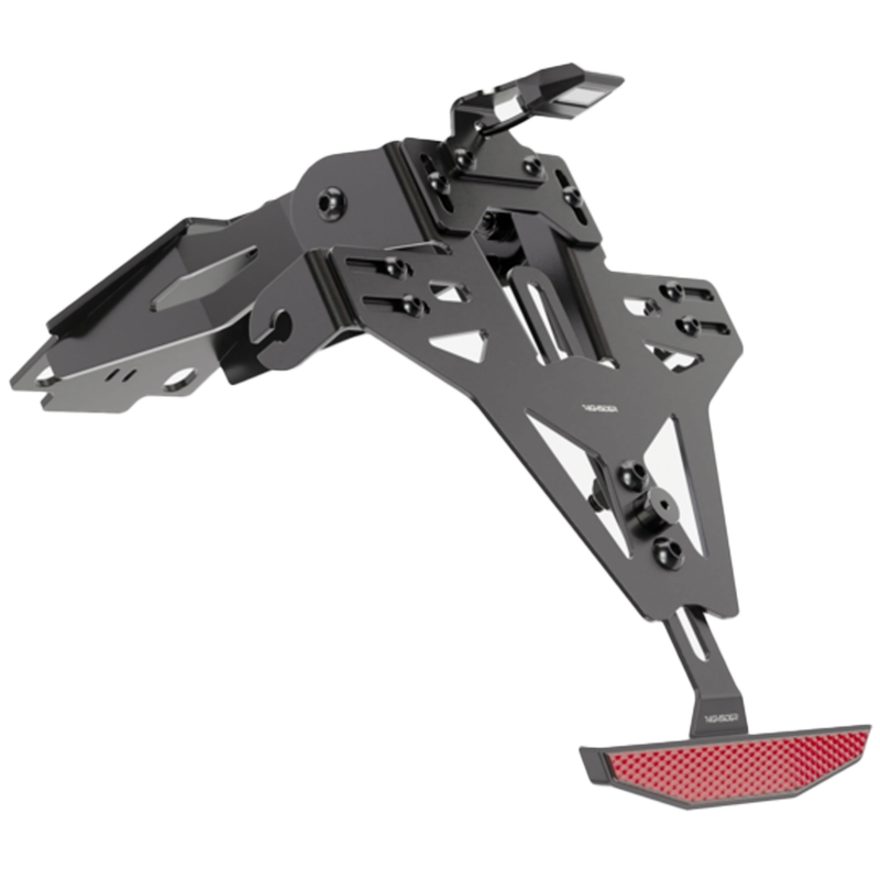Uchwyt tablicy rejestracyjnej z podświetleniem Highsider Akron RS PRO Yamaha MT-125 czarny
