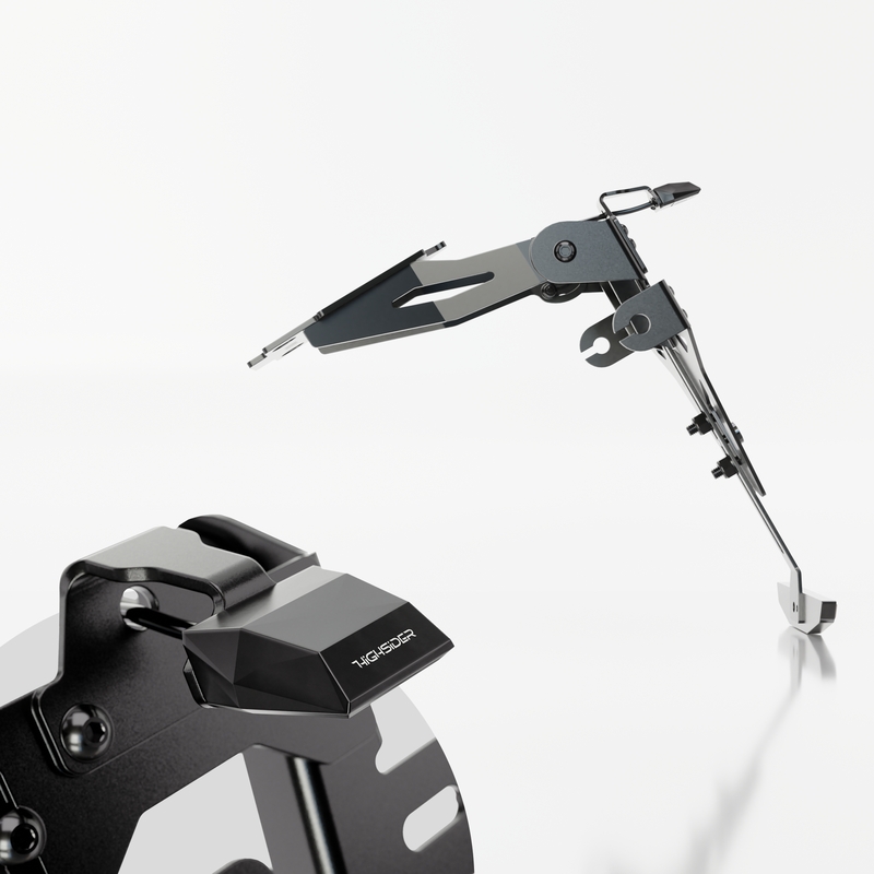 Uchwyt tablicy rejestracyjnej z podświetleniem Highsider Akron RS PRO Yamaha MT-125 czarny