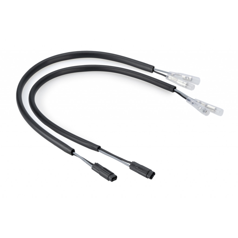 Plug&Play wiring kit for turn signals PUIG black front and rear