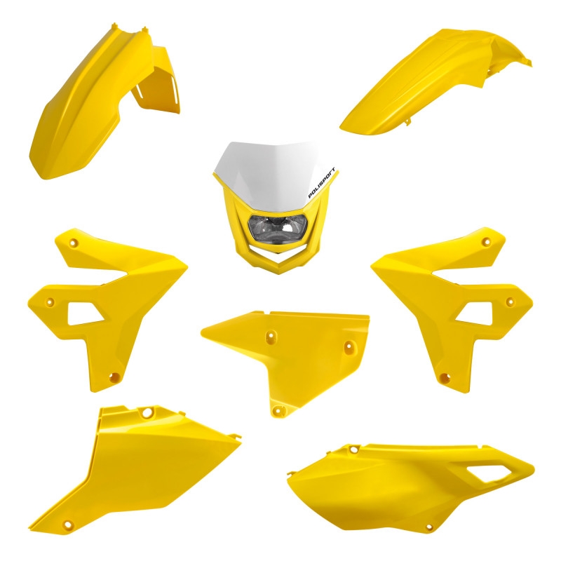 Plastic body kit POLISPORT restyling Yellow