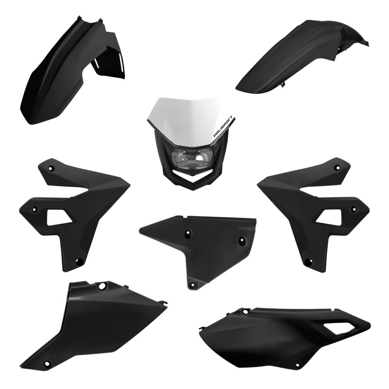Plastic body kit POLISPORT restyling Black