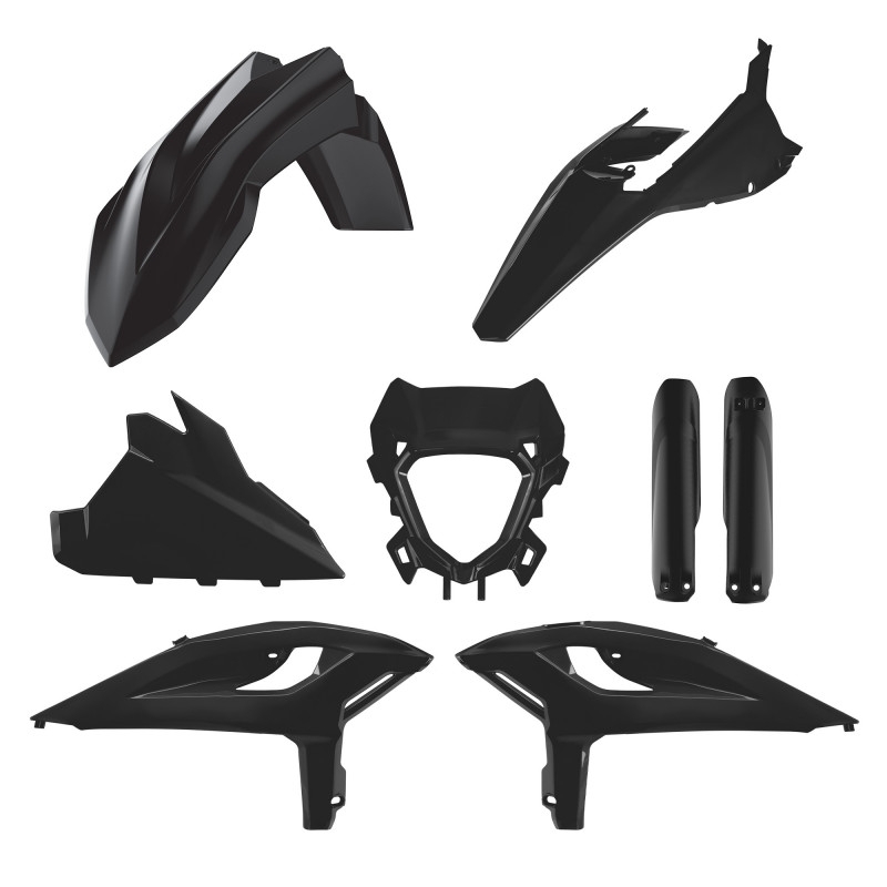 Plastic body kit POLISPORT Black