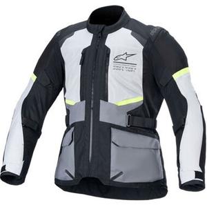 Kurtka motocyklowa Alpinestars Andes Air Drystar jasnoszara-ciemnoszara-czarna-fluo-żółta