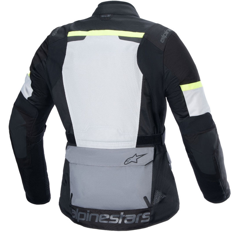 Kurtka motocyklowa Alpinestars Andes Air Drystar jasnoszara-ciemnoszara-czarna-fluo-żółta