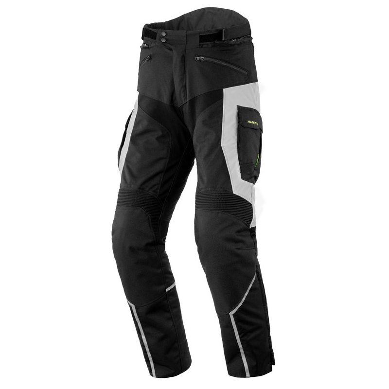 Spodnie motocyklowe Rebelhorn Hardy II szaro-czarno-fluo żółte wyprzedaż