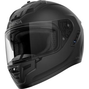 Kask motocyklowy integralny SENA Phantom z siateczkowym zestawem słuchawkowym, matowoczarny