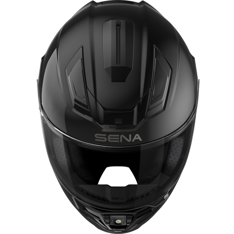 Kask motocyklowy integralny SENA Phantom z siateczkowym zestawem słuchawkowym, matowoczarny