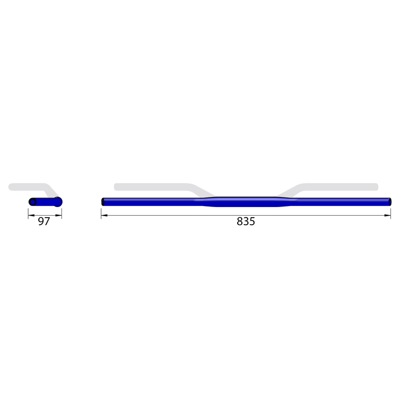 Kierownica motocyklowa Highsider PRO X-Bar Drag Bar Wide XD2 czarna